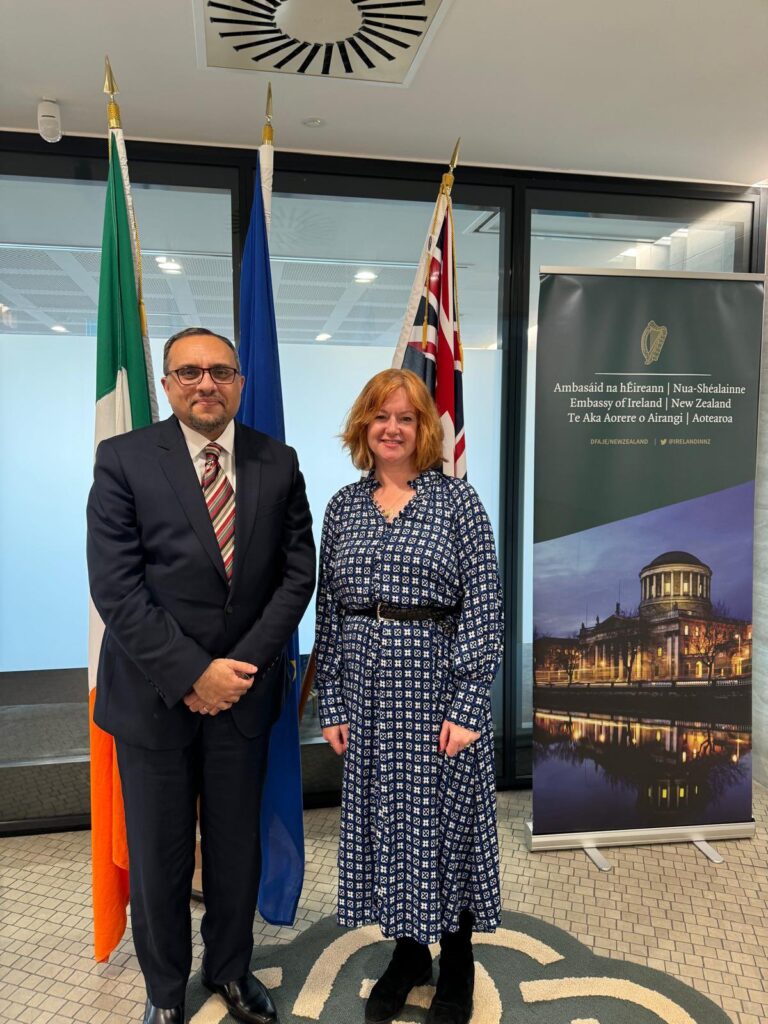 Meeting with H.E. Amb Jane Connolly, Ambassador of Ireland to Aotearoa New Zealand