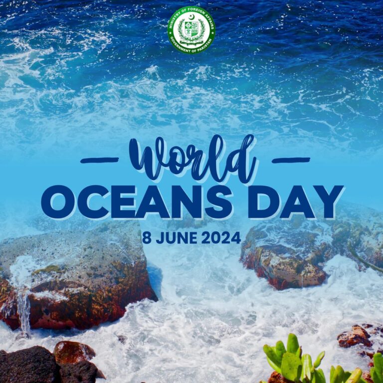 Pakistan’s Commitment on World Oceans Day