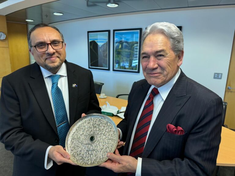 A Meeting with Rt Hon Winston Peters, Deputy Prime Minister and Foreign Minister of New Zealand