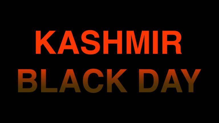 Observance of Kashmir Black Day on 30 October 2024