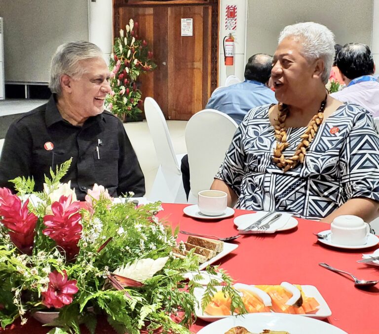 Meeting with Samoa’s Prime Minister at CHOGM 2024: A Warm Welcome in Apia