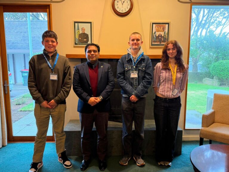 UN Youth New Zealand/ NZ Model UN delegation visited Pakistan High Commission New Zealand
